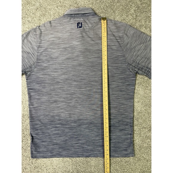 FJ FootJoy Polo Shirt Mens Size Lg Gray Golf Casual Short Sleeve The Woodlands - Picture 9 of 9